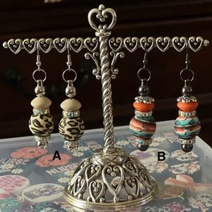 Cute Beaded Dangle Earrings